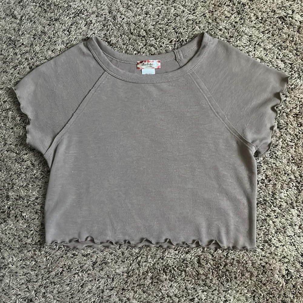 Tan Altar’d State Crop Top Size Small
